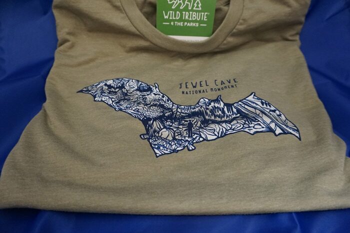 Bat sketch Jewel Cave t-shirt - Image 2