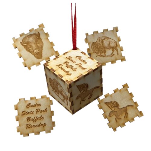 Custer State Park puzzle ornament
