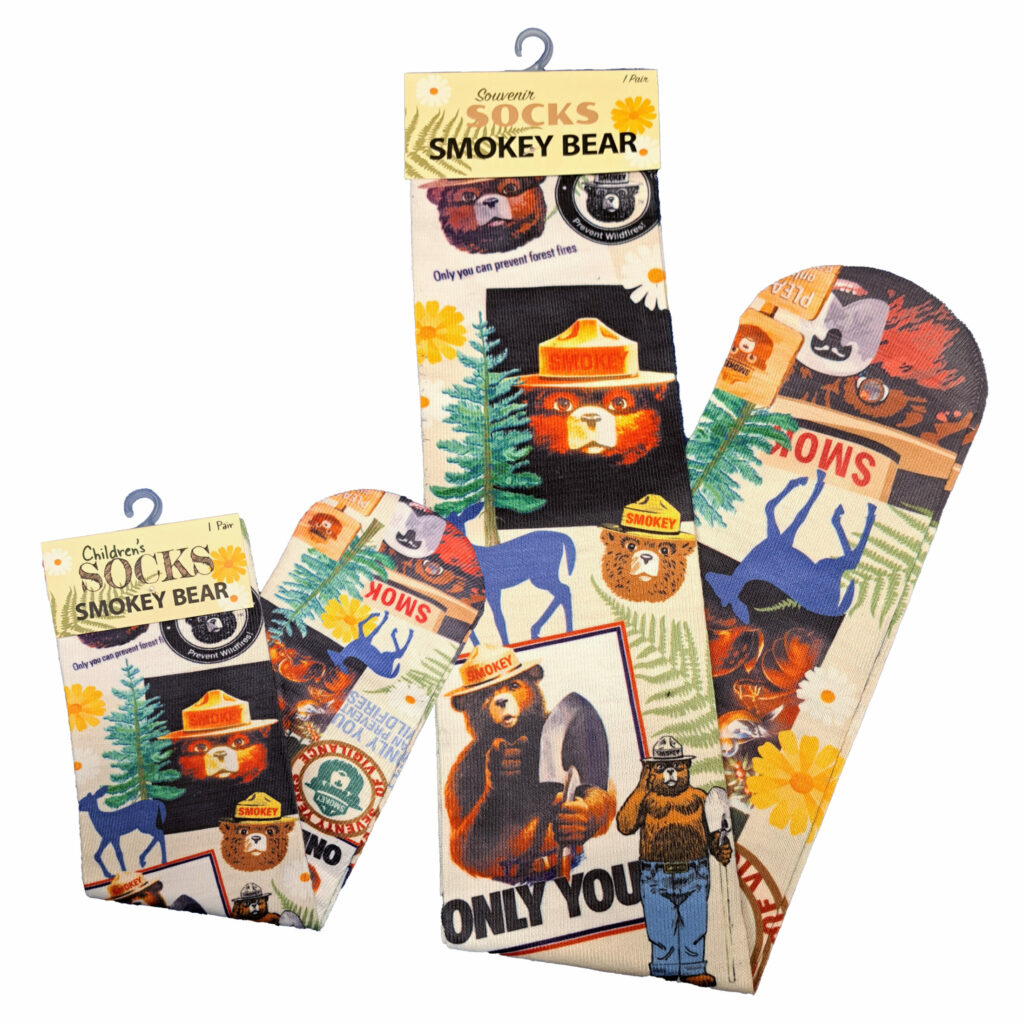 Smokey Bear Tube Socks