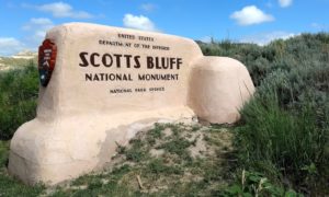 Scotts Bluff National Monument Sign