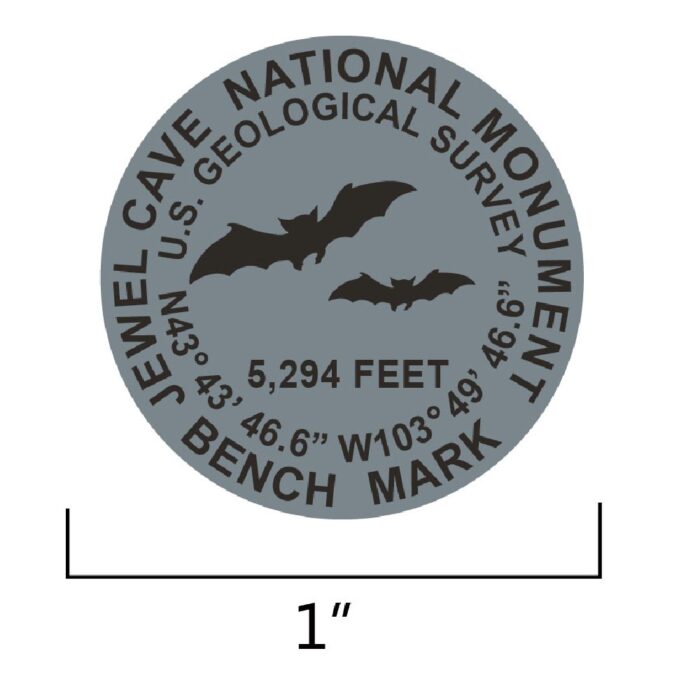 JEWEL CAVE BAT GEO MARKER PIN - Image 2