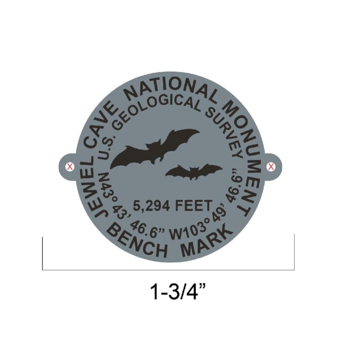 Jewel Cave Benchmark Hiking Medallion - Image 2