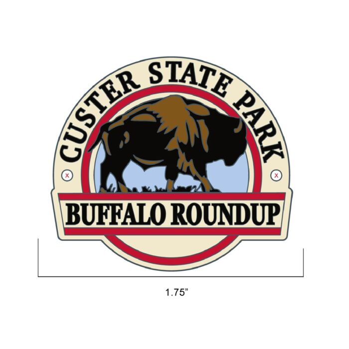 Custer State Park Buffalo Roundup Hiking Medallion - Image 2