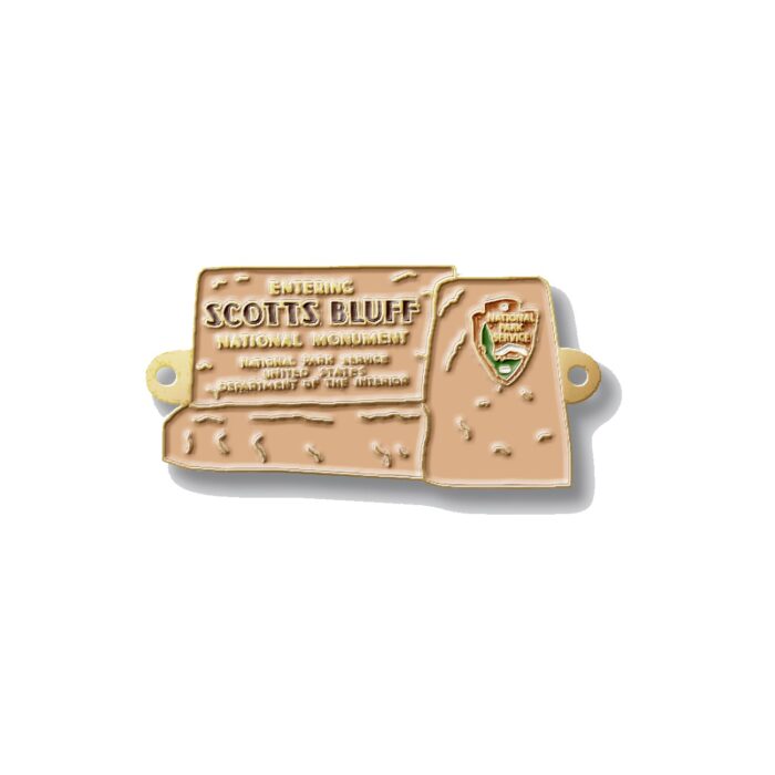 This Scotts Bluff National Monument Sign Hiking Medallion