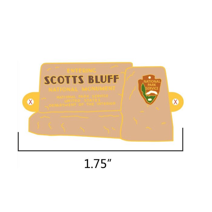 This Scotts Bluff National Monument Sign Hiking Medallion - Image 2