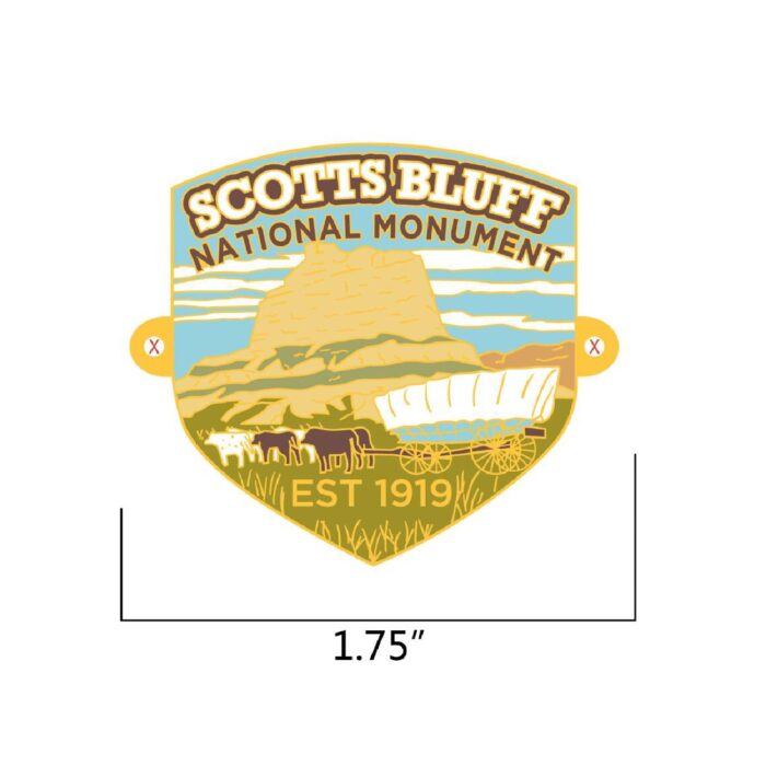 Scotts Bluff N.M. Eagle Rock Hiking Medallion - Image 2
