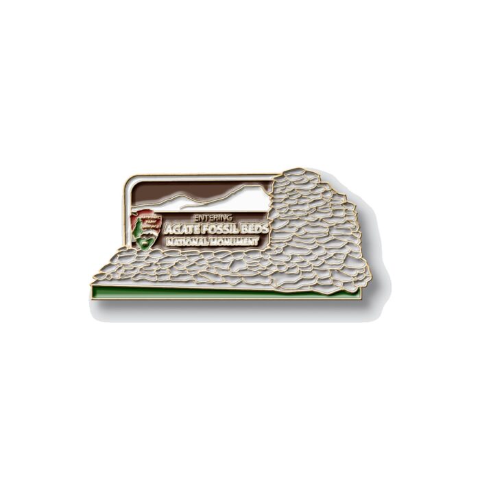 Agate Fossil Beds Sign pin
