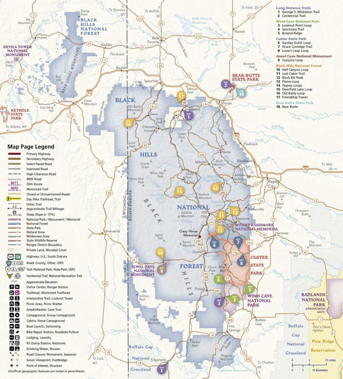 Black Hills Day Hikes Map (National Geographic) - Image 6