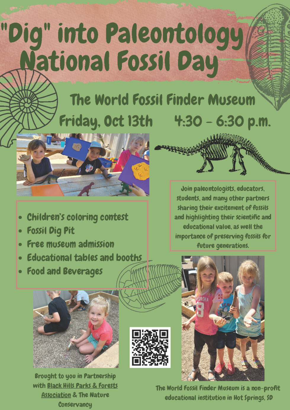 "Dig" into Paleontology National Fossil Day Black Hills Parks