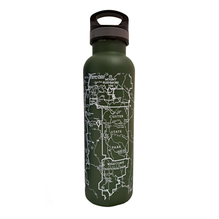 Black Hills Map Water Bottle - Image 2