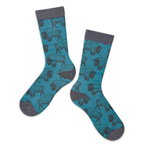 Bison Socks - Blue