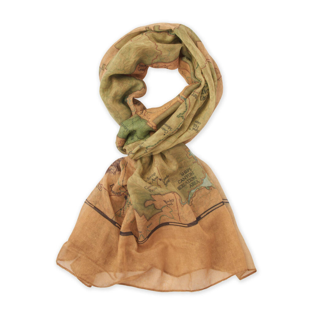 Black Hills Scarf Map