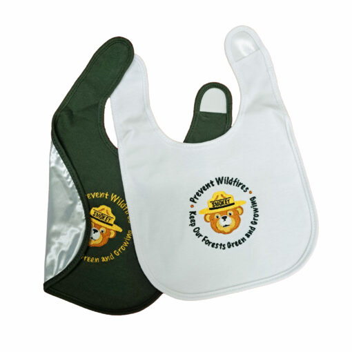 Smokey Bear Baby Bibs 2 Pack