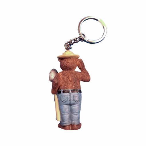 Smokey Bear Standing Keychain Back