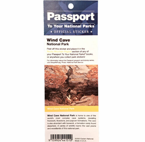 Wind Cave Single Passport Sticker
