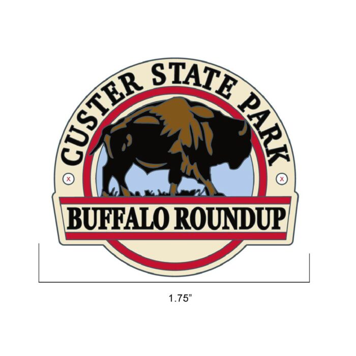 Custer State Park Buffalo Roundup Hiking Medallion - Image 2