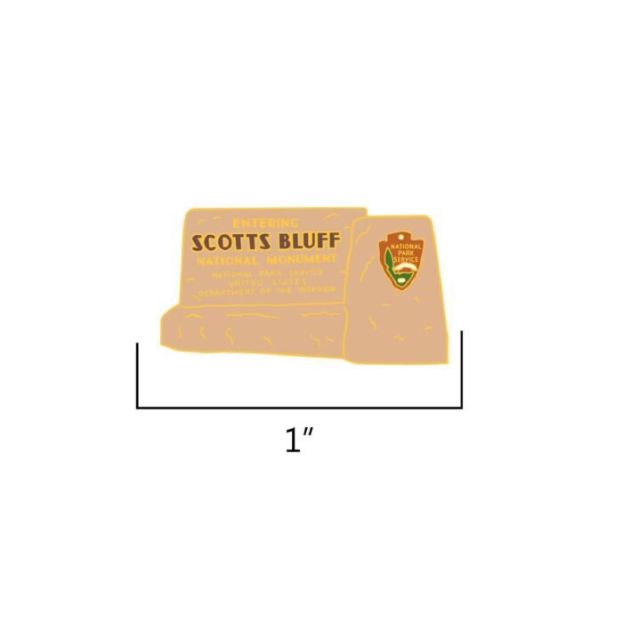 Scotts Bluff National Monument Sign Pin - Image 2