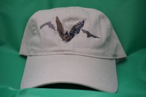 Adopt-A-Bat khaki cap with embroidered bats, Jewel Cave National Monument