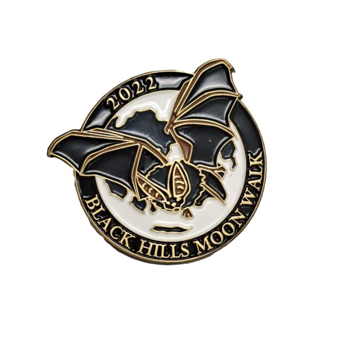 2022 Black Hills Moon Walk bat lapel pin by L.W. Bristol Classics