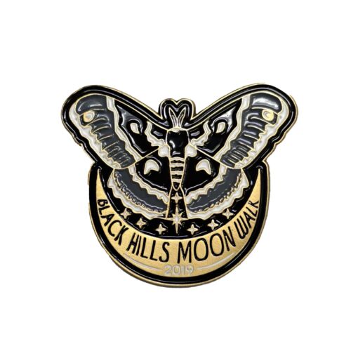 2019 Black Hills Moon Walk moth lapel pin by L.W. Bristol Classics