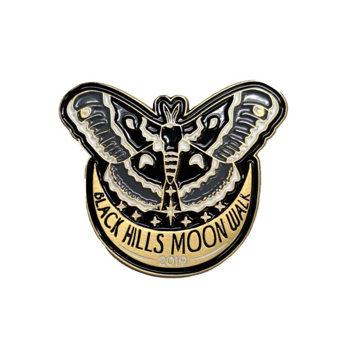 2019 Black Hills Moon Walk moth lapel pin by L.W. Bristol Classics