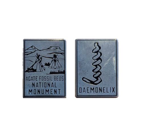 Agate Fossil Beds National Monument collectible token, both sides