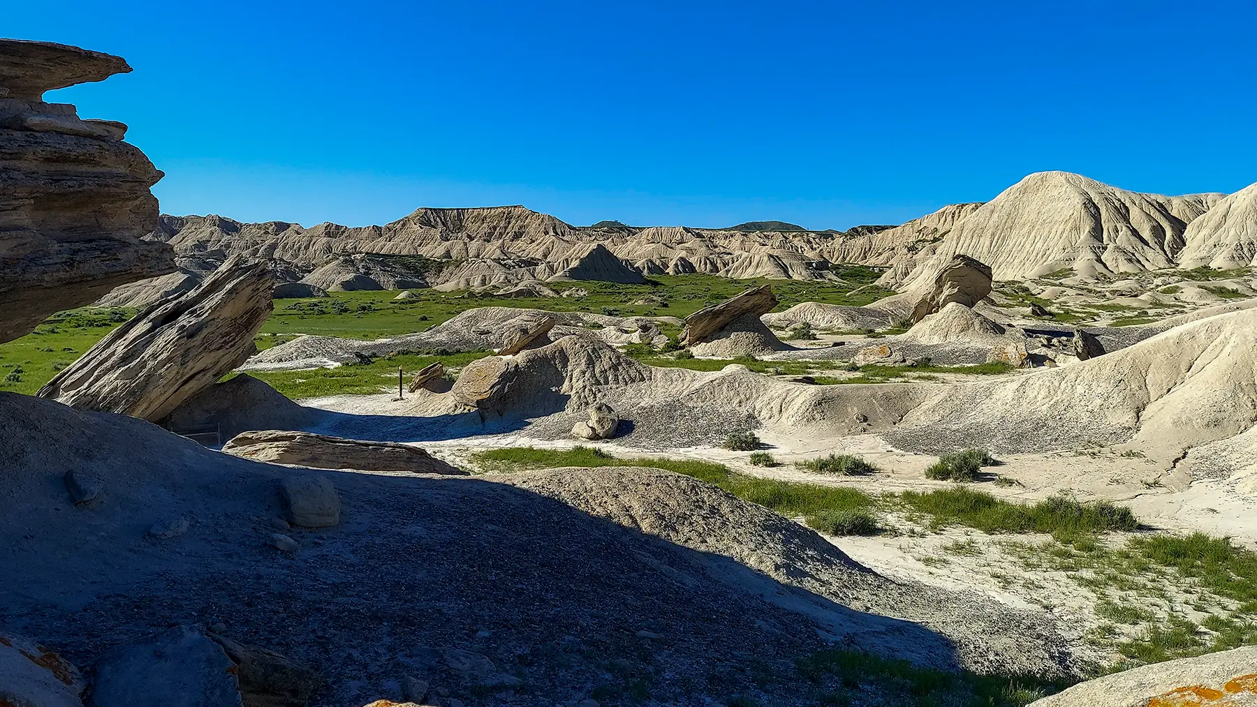 Eroded rock formations at Toadstool Geologic Park