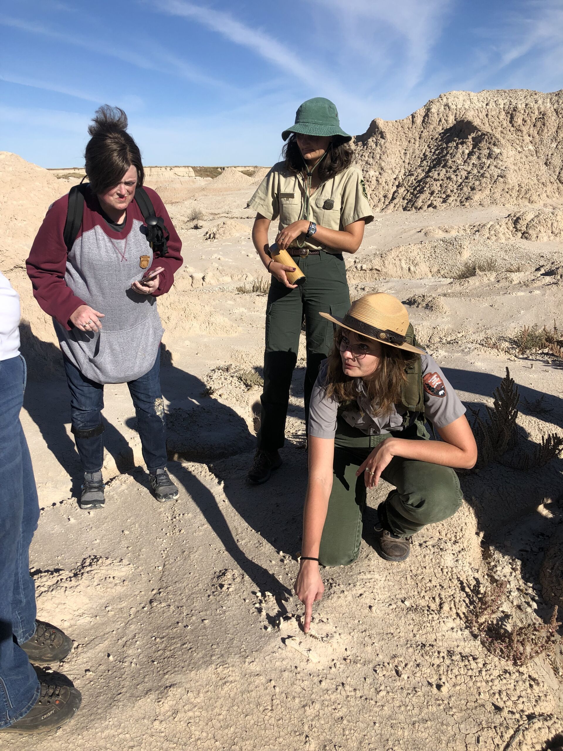 Students on a BHPFA field trip in the Buffalo Gap National Grassland