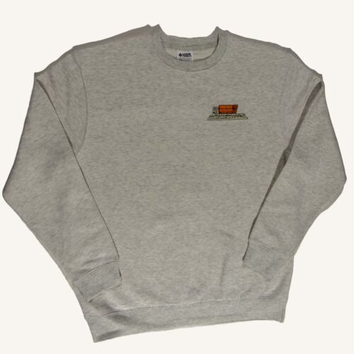 Wind Cave National Park Bison Sunset crewneck sweatshirt in oatmeal heather, front