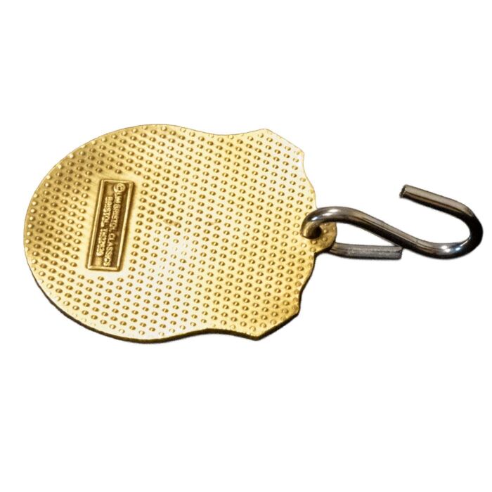 Side view of the Jewel Cave BARK Ranger pet tag S-hook clip attachment