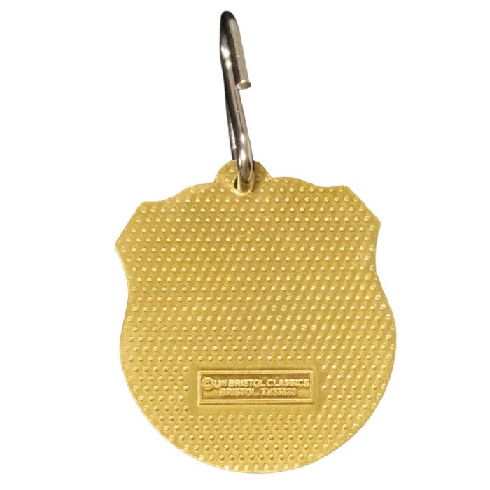 Back of the Wind Cave BARK Ranger pet tag showing L.W. Bristol Classics manufacturer stamp