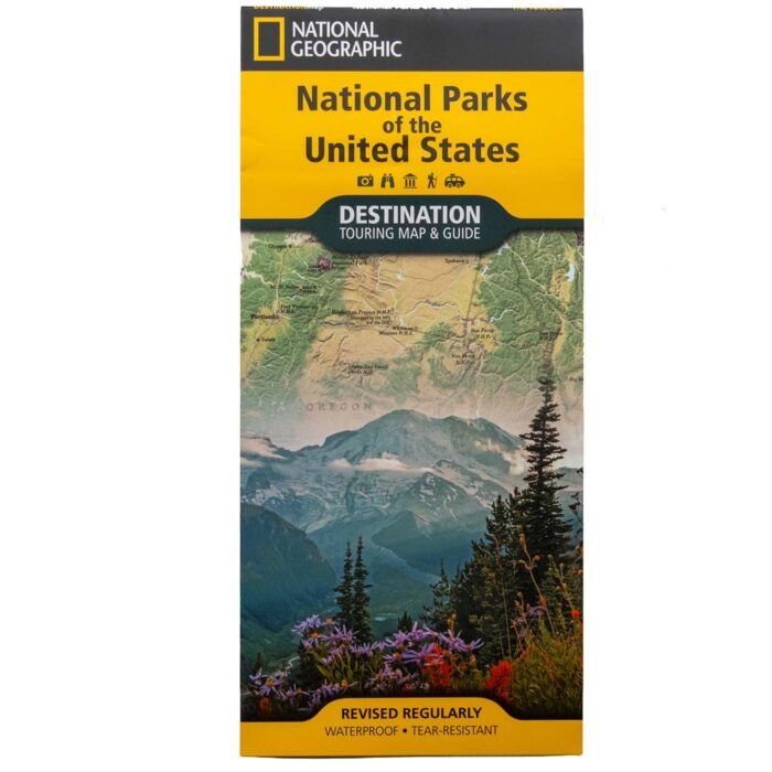 National Parks of the United States wall map by National Geographic, front view