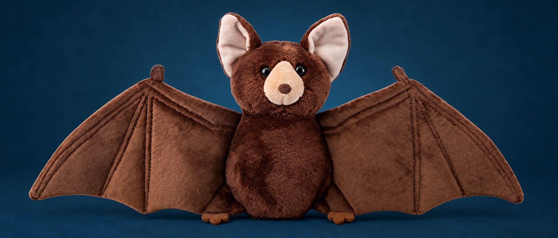 8-inch bat plush with spread wings